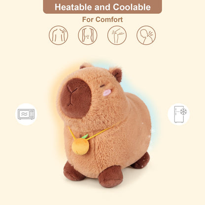 Peluche Capybara Chauffante & Rafraîchissante – Soulagement Naturel, Parfum Lavande | Cadeau Enfants & Adultes