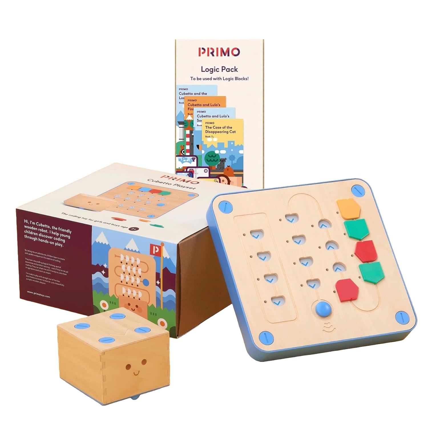 Cubetto Playset + Logic Pack – Coffret d'initiation à la programmation sans écran - LumeraKids
