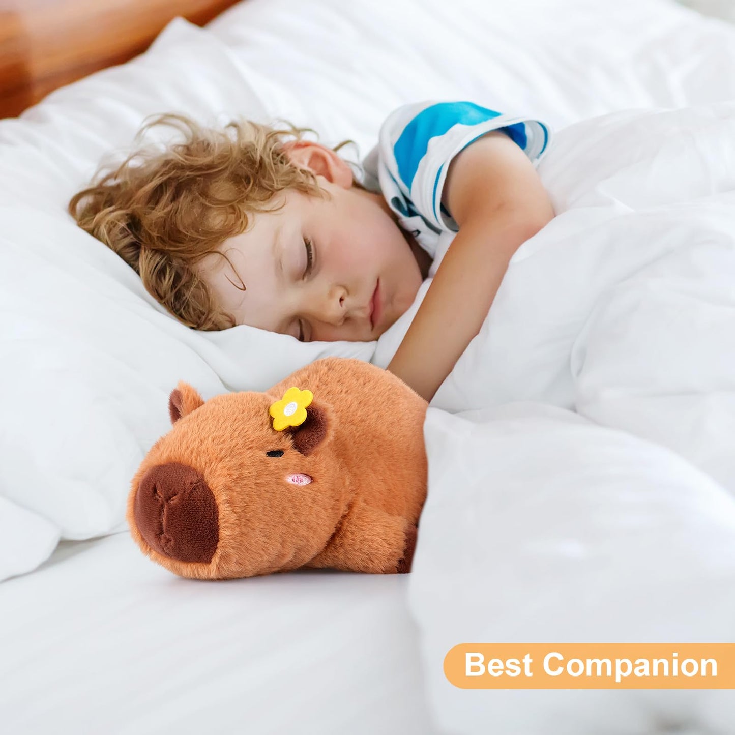 Peluche Capybara Chauffante & Rafraîchissante – Soulagement Naturel, Parfum Lavande | Cadeau Enfants & Adultes