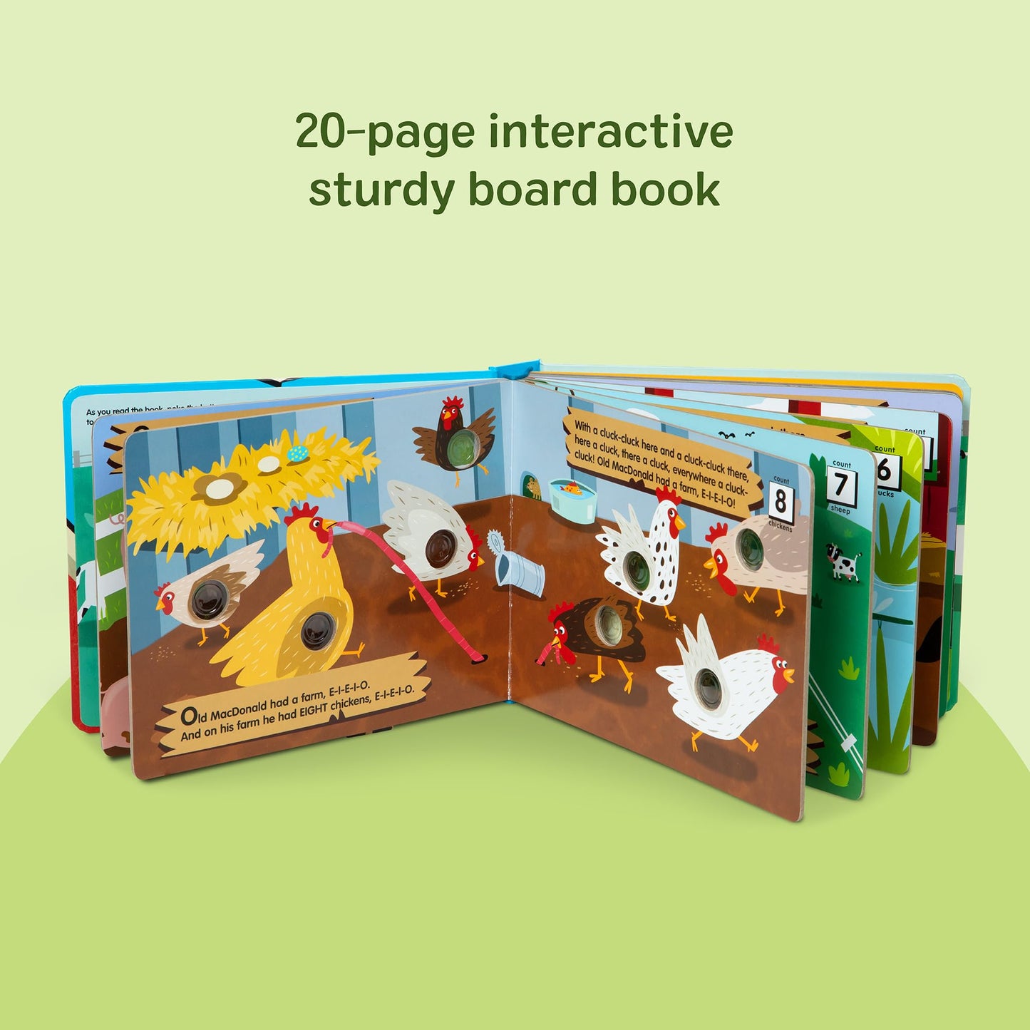 Melissa & Doug Poke-a-Dot – La Ferme du Vieux MacDonald | Livre Interactif Enfants 3 ans+