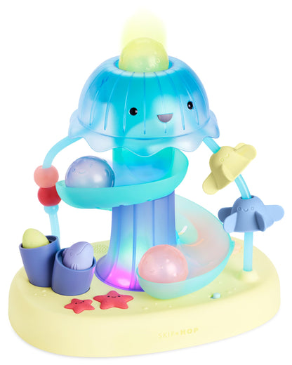 Skip Hop Volant Interactif Farmstand See & Bee — 2-en-1 Plat Ventre & Assis, Musique & Miroir | Dès 3 Mois