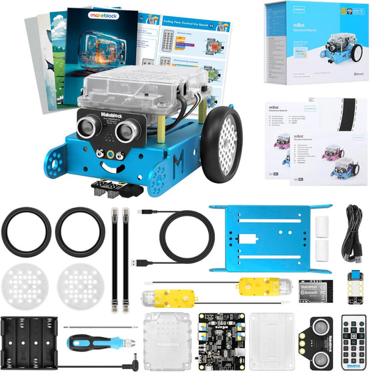 Kit Robot Makeblock mBot avec Boîte de Codage Scratch – Projets STEM pour Enfants 8-12 ans | Programmation Scratch & Arduino - LumeraKids