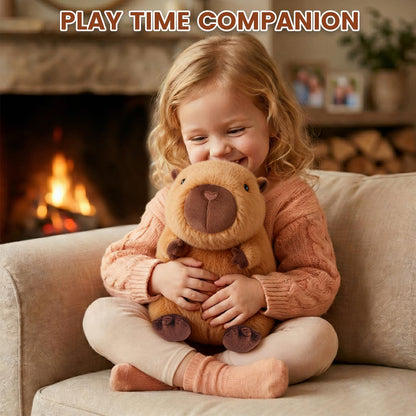 Peluche Capybara Chauffante & Rafraîchissante – Soulagement Naturel, Parfum Lavande | Cadeau Enfants & Adultes