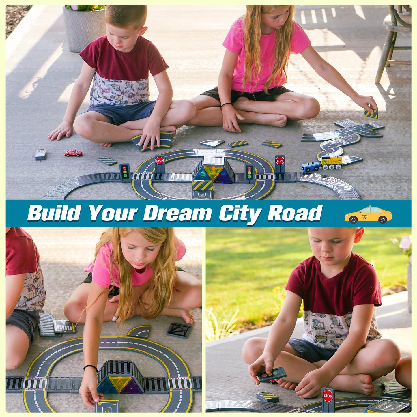 Soyee Tuiles Magnétiques STEM Montessori | Jeu de Construction 3D Enfants 3 ans+