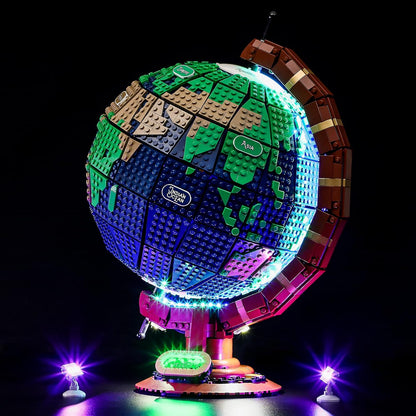 Kit LED LIGHTAILING compatible avec LEGO Ideas Le Globe 21332 (modèle non inclus)
