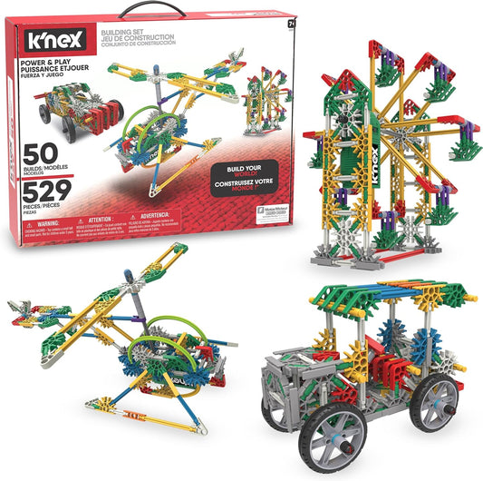 K'NEX – Ensemble de construction motorisé Power & Play | 529 pièces | STEM | Dès 7 ans - LumeraKids