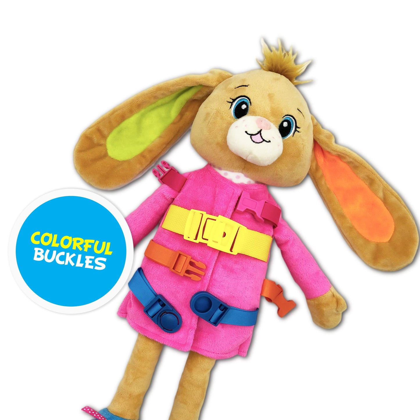 Poupée Éducative Dressy Friends – Prénom Personnalisable | Montessori Apprendre à S'habiller | Cadeau Filles & Garçons 2 ans+
