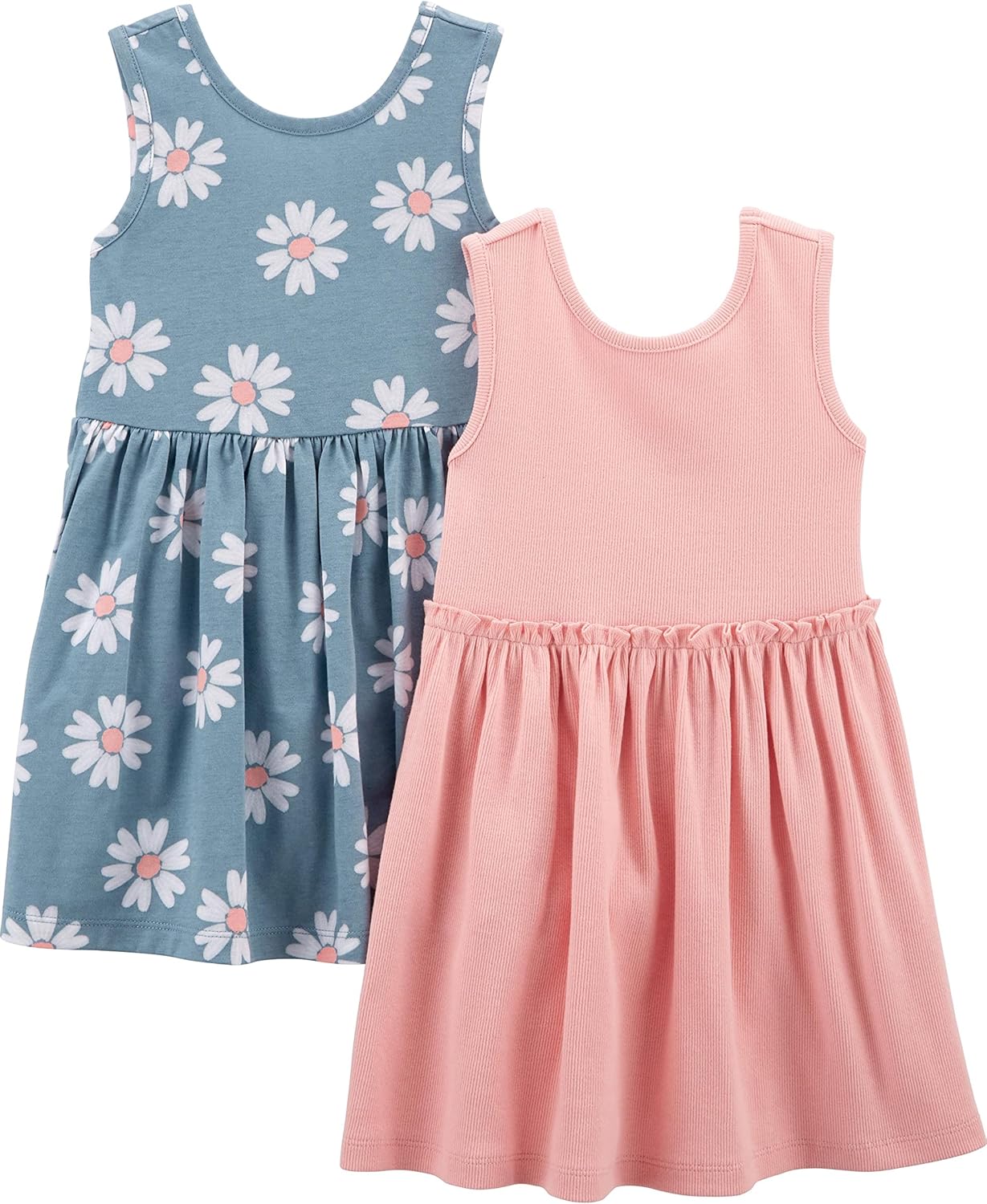 Lot de 2 Robes Filles – Simple Joys by Carter's | 100% Coton