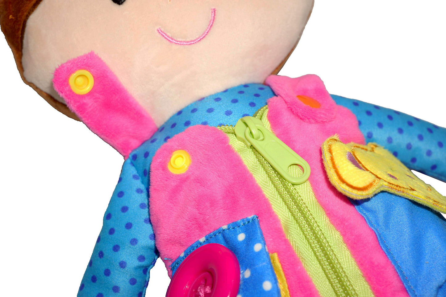 Poupée Éducative Dressy Friends – Prénom Personnalisable | Montessori Apprendre à S'habiller | Cadeau Filles & Garçons 2 ans+