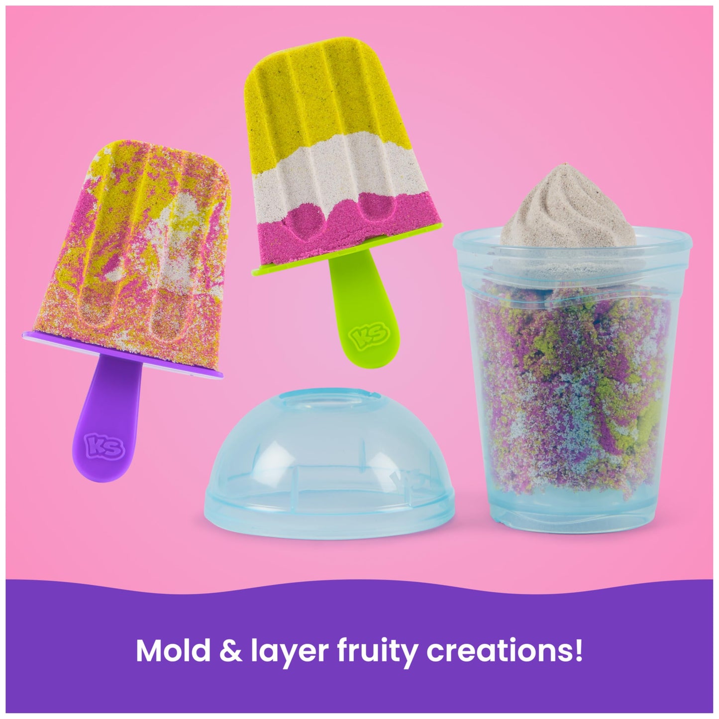 Kinetic Sand – Salon de glaces parfumé | Sable sensoriel pour enfants dès 3 ans