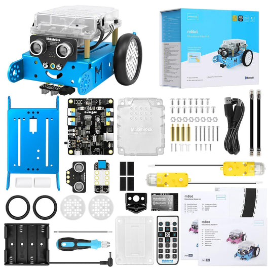Kit Robot Makeblock mBot avec Boîte de Codage Scratch – Projets STEM pour Enfants 8-12 ans | Programmation Scratch & Arduino - LumeraKids