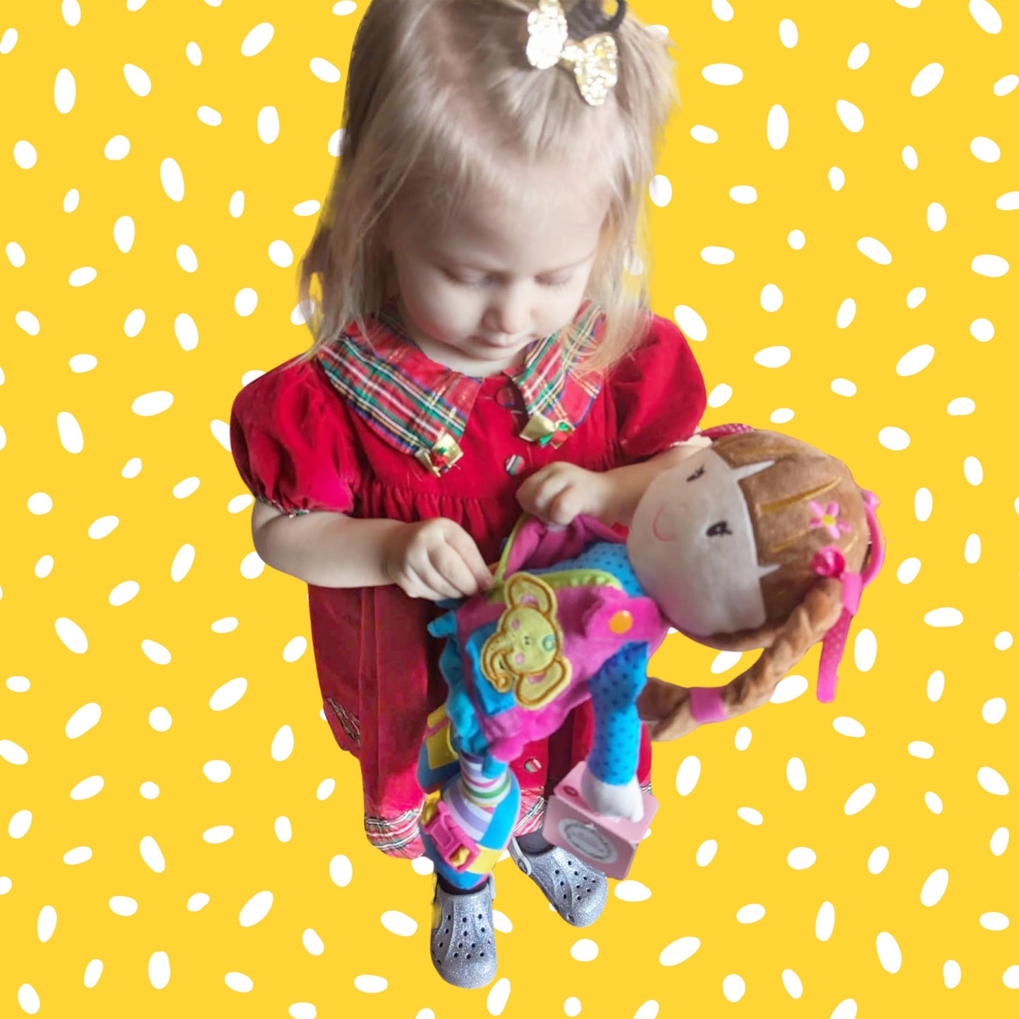 Poupée Éducative Dressy Friends – Prénom Personnalisable | Montessori Apprendre à S'habiller | Cadeau Filles & Garçons 2 ans+