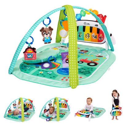 Baby Einstein Tapis d'Éveil 4-en-1 Kickin' Tunes — Piano, Musique & Langues | 0-36 Mois