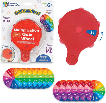 Roue de multiplication Learning Resources – Jeu éducatif tables de multiplication | 15 pièces | 6 ans et plus