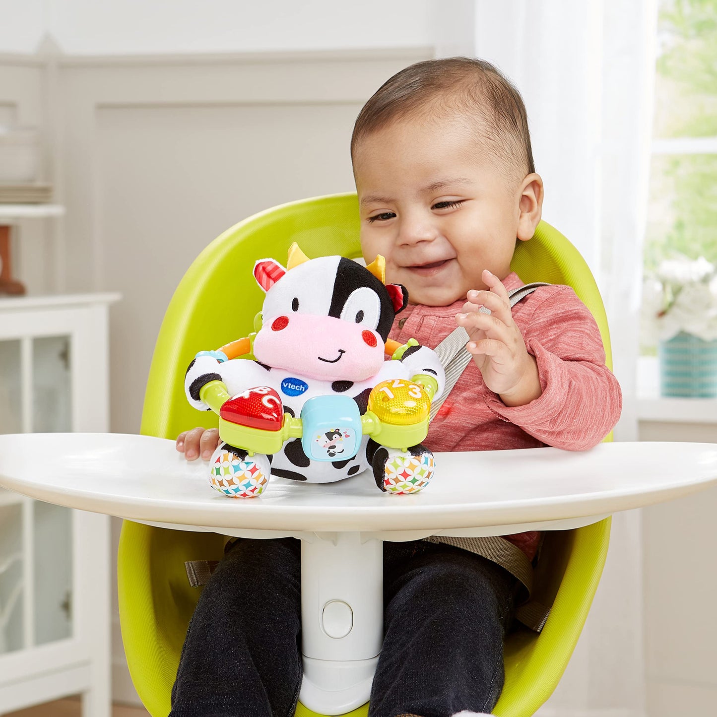 VTech Lil' Critters Vache Musicale — Perles, Boutons Lumineux & 30+ Chansons | 0-24 Mois