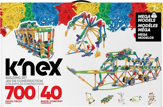 K'NEX Mega Models – Ensemble de construction 700 pièces | 40 modèles 3D | STEM | Dès 7 ans - LumeraKids