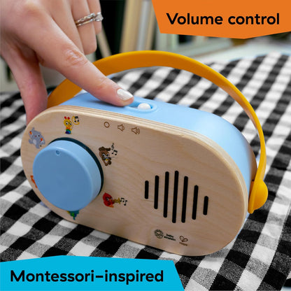 Baby Einstein + Hape Radio Musicale Discovery — Bois FSC, 40+ Sons & Lumières | Dès 6 Mois
