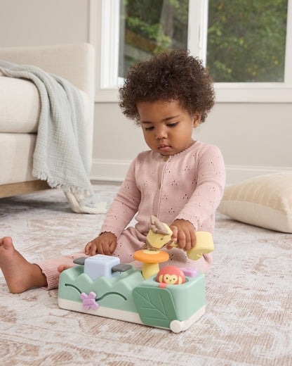 Skip Hop Volant Interactif Farmstand See & Bee — 2-en-1 Plat Ventre & Assis, Musique & Miroir | Dès 3 Mois