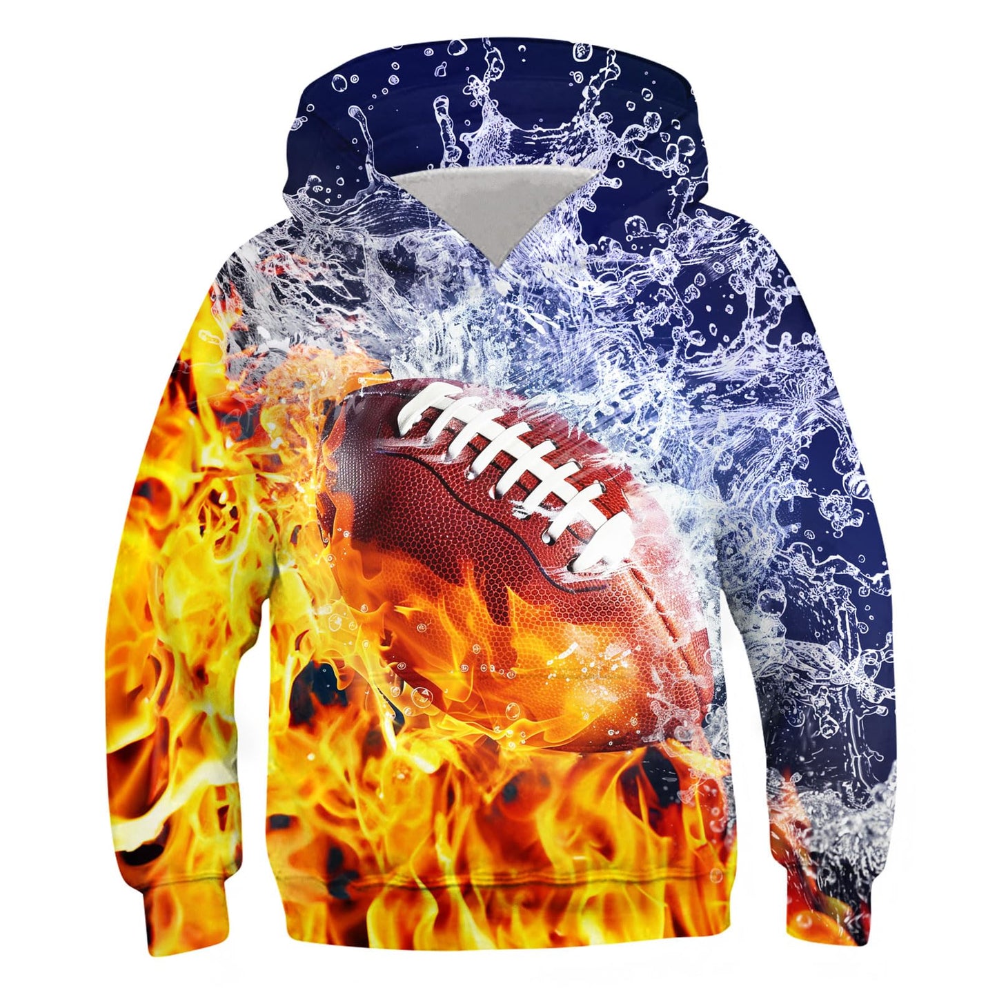 Idgreatim Hoodie 3D Graphique Enfant — Imprimé Animaux & Motifs, 88% Polyester | 6-16 Ans