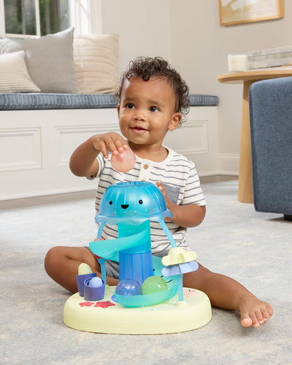 Skip Hop Volant Interactif Farmstand See & Bee — 2-en-1 Plat Ventre & Assis, Musique & Miroir | Dès 3 Mois