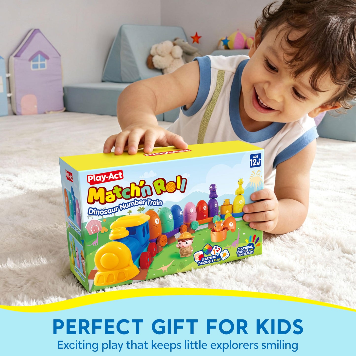 Train Éducatif Montessori pour Bébés 1-3 ans | Tri, Comptage & Animaux