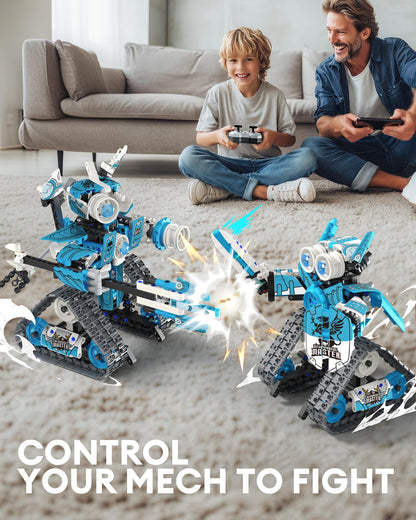 Kit Robot RC STEM 5 en 1 Opmind – 398 pièces, Télécommande & Application, Jouet Éducatif pour Enfants 6 à 12 Ans, Garçons et Filles - LumeraKids