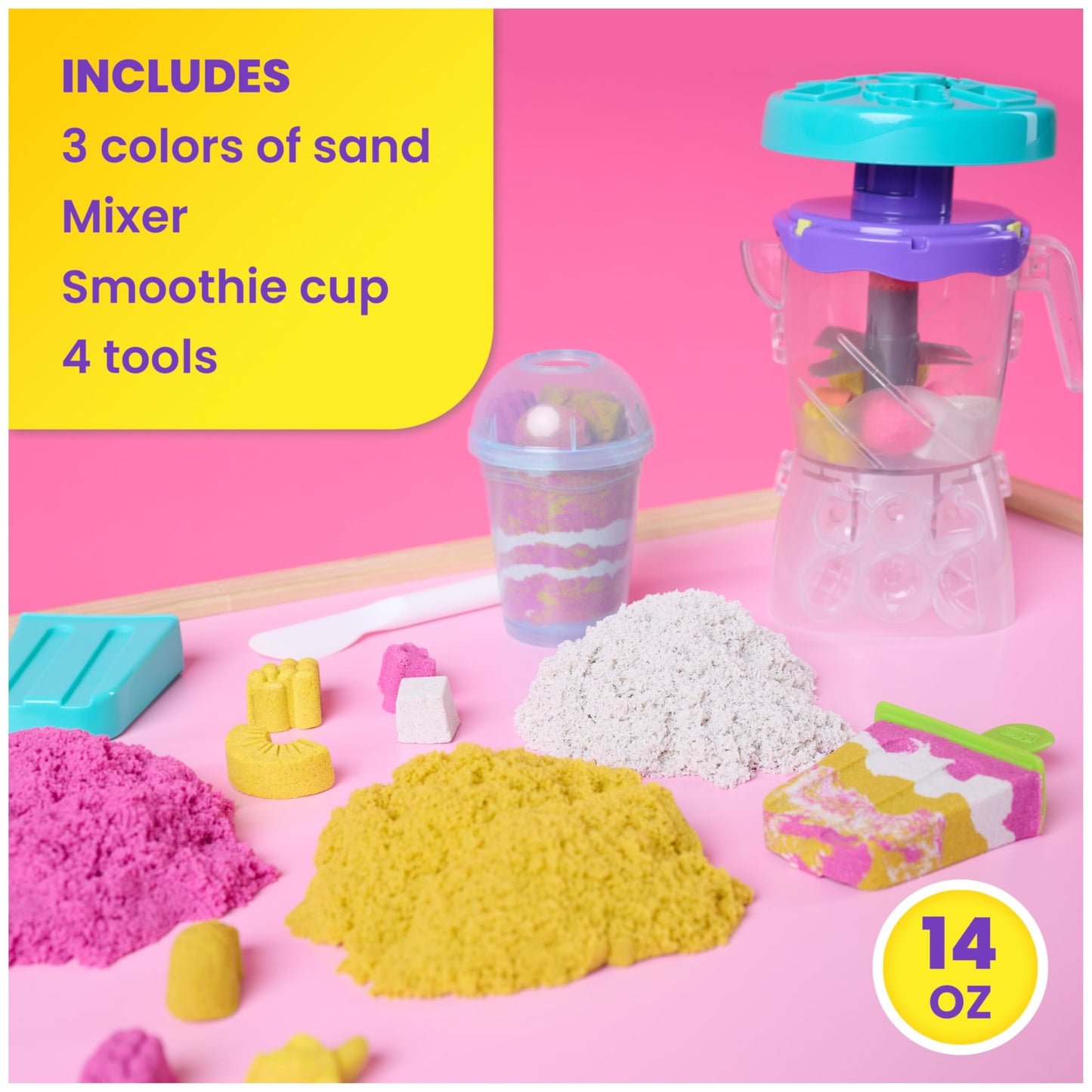 Kinetic Sand – Salon de glaces parfumé | Sable sensoriel pour enfants dès 3 ans