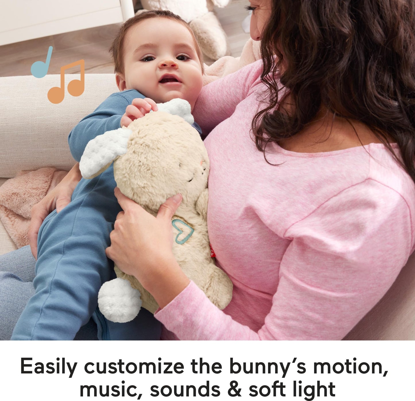 Fisher-Price Loutre Apaisante avec Mouvements Respiratoires — Machine à Sons, Lumières & Musique Douce pour Nouveau-Nés