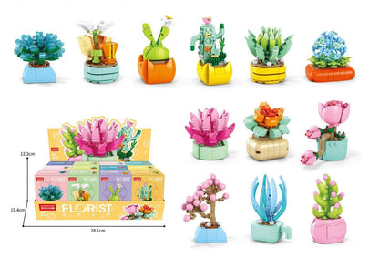 Succulent Small Particle Building Blocks Toy - 0 - LumeraKids