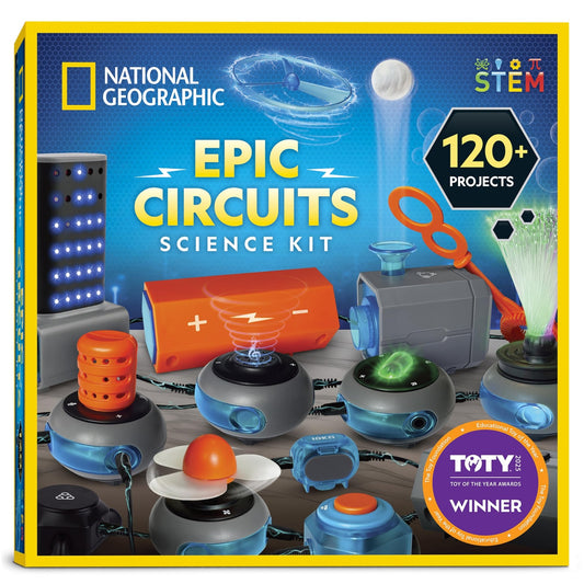 Kit de Circuits Électriques National Geographic — 60+ Projets STEM pour Enfants - LumeraKids