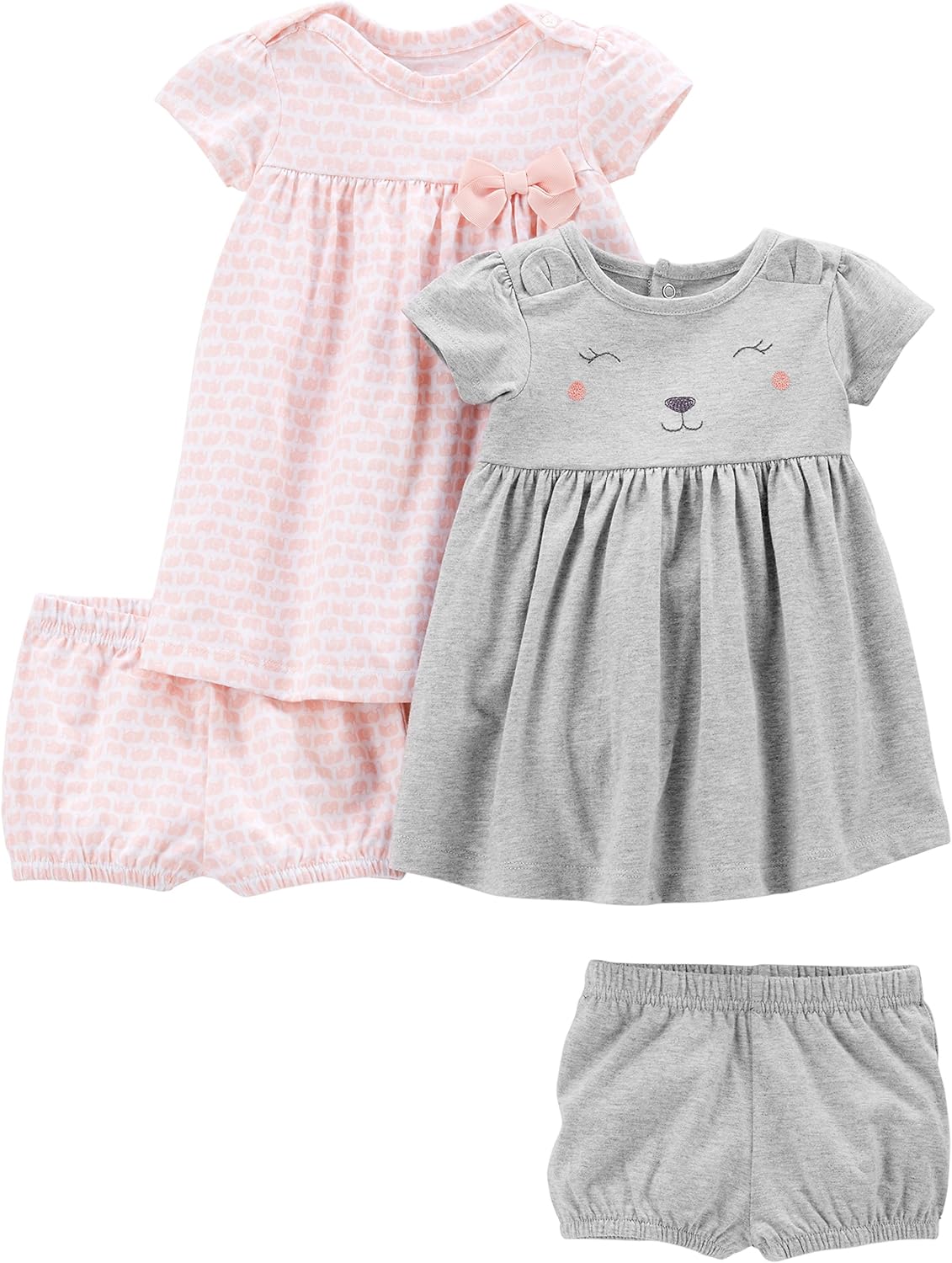 Lot de 2 Robes Filles – Simple Joys by Carter's | 100% Coton