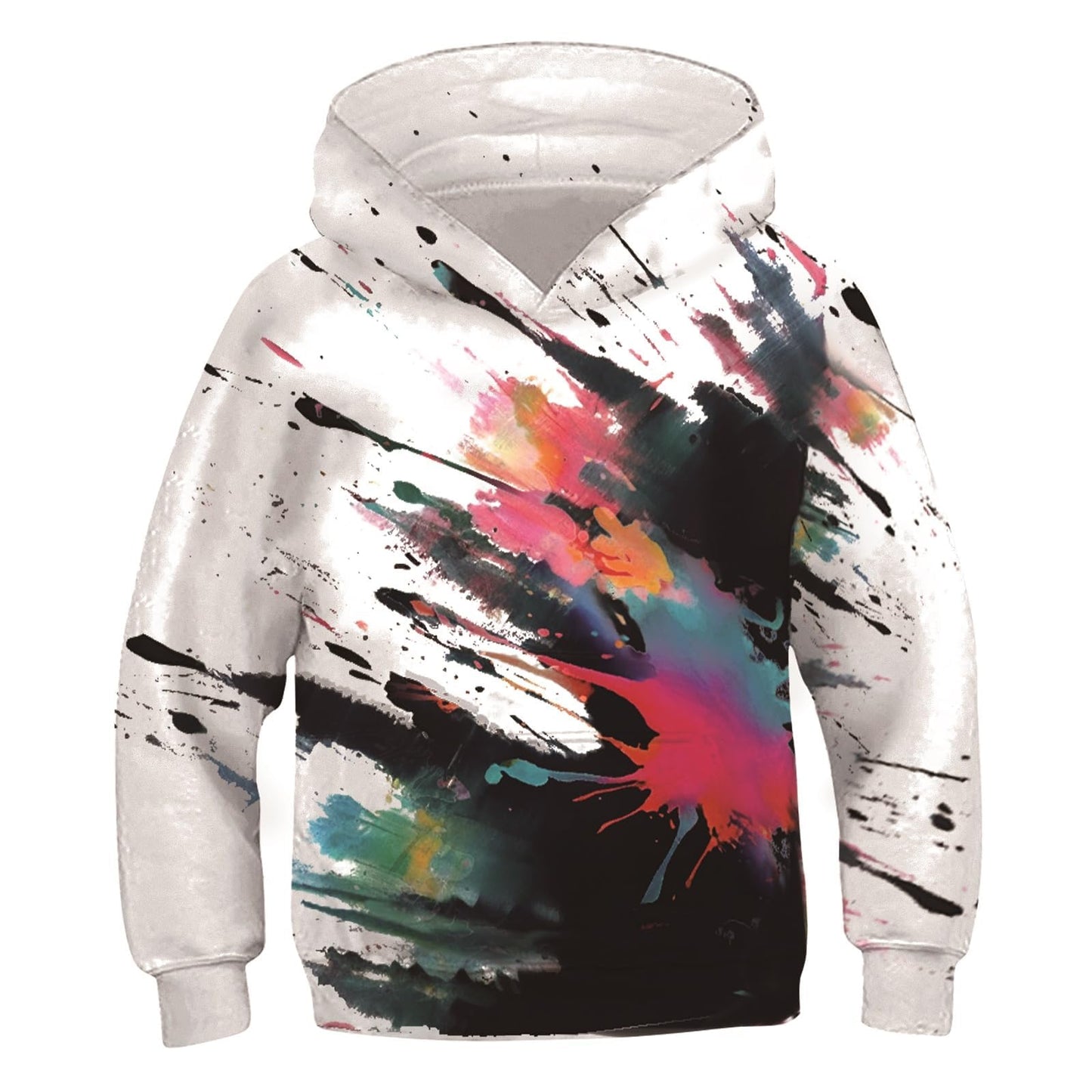 Idgreatim Hoodie 3D Graphique Enfant — Imprimé Animaux & Motifs, 88% Polyester | 6-16 Ans