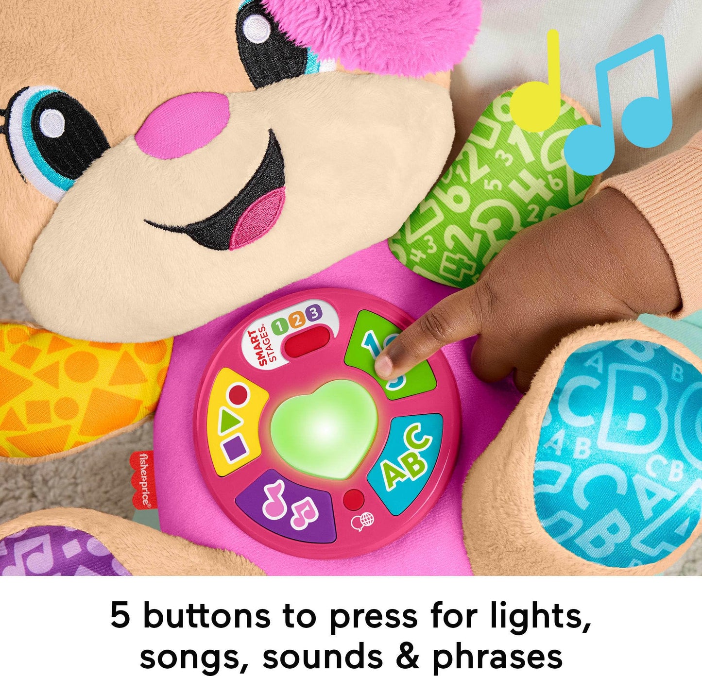 Fisher-Price Chiot Musical Laugh & Learn — 4 Langues | 6 Mois à 3 Ans