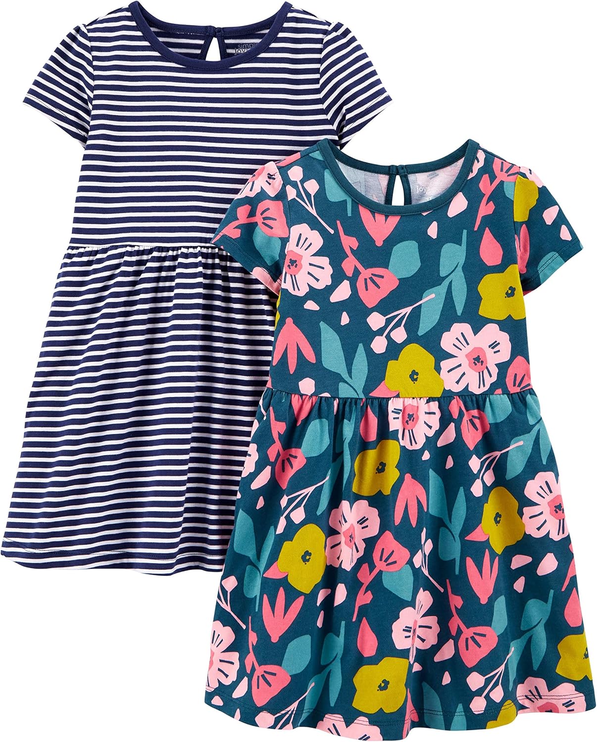 Lot de 2 Robes Filles – Simple Joys by Carter's | 100% Coton