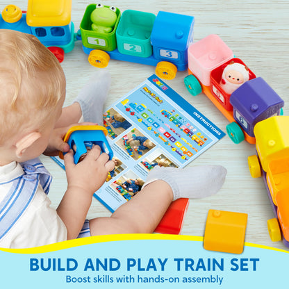 Train Éducatif Montessori pour Bébés 1-3 ans | Tri, Comptage & Animaux