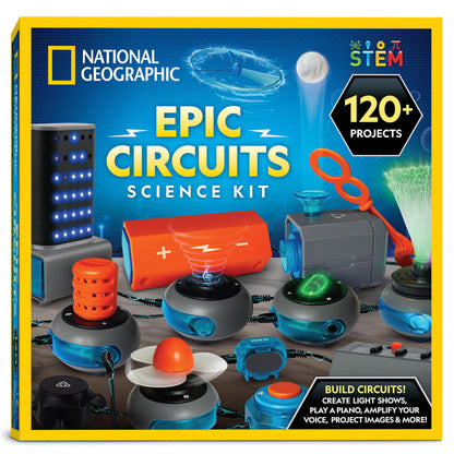Kit de Circuits Électriques National Geographic — 60+ Projets STEM pour Enfants