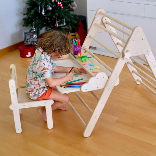 Montessori Climbing Triangle with Table and Chair - Climbing Triangles - LumeraKids