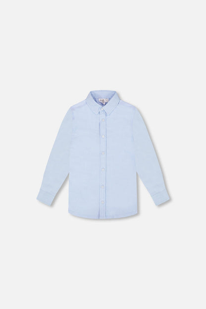 Long Sleeve Button Down Shirt Pale Blue