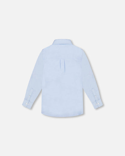 Long Sleeve Button Down Shirt Pale Blue