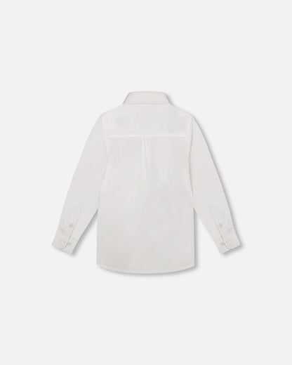 Button Down Long Sleeve Shirt White