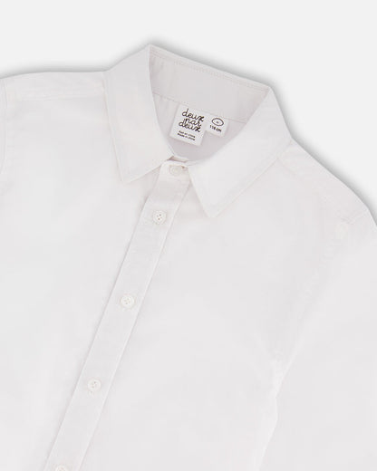 Button Down Long Sleeve Shirt White