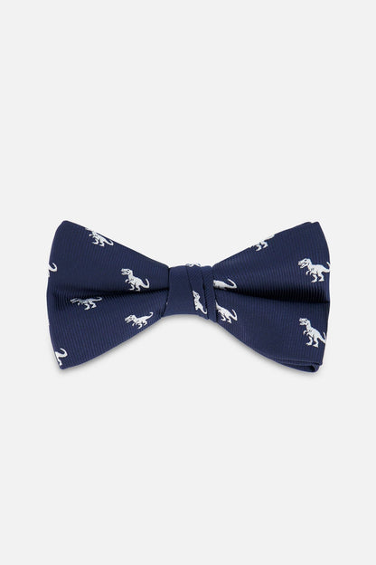 Bow Tie Blue Dino Print