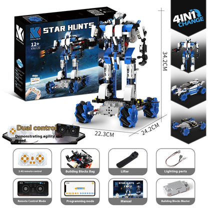 Programming Robot Electric Building Blocks Remote Control Car Toys - 0 - LumeraKids