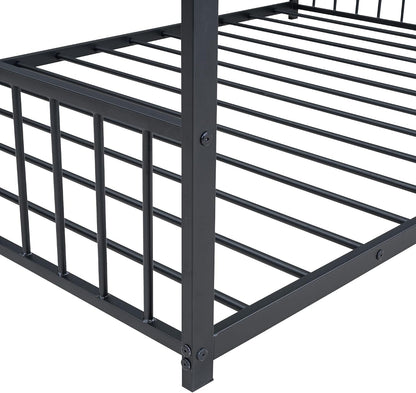 Montessori Oversized Floor Bed With Roof Playhouse