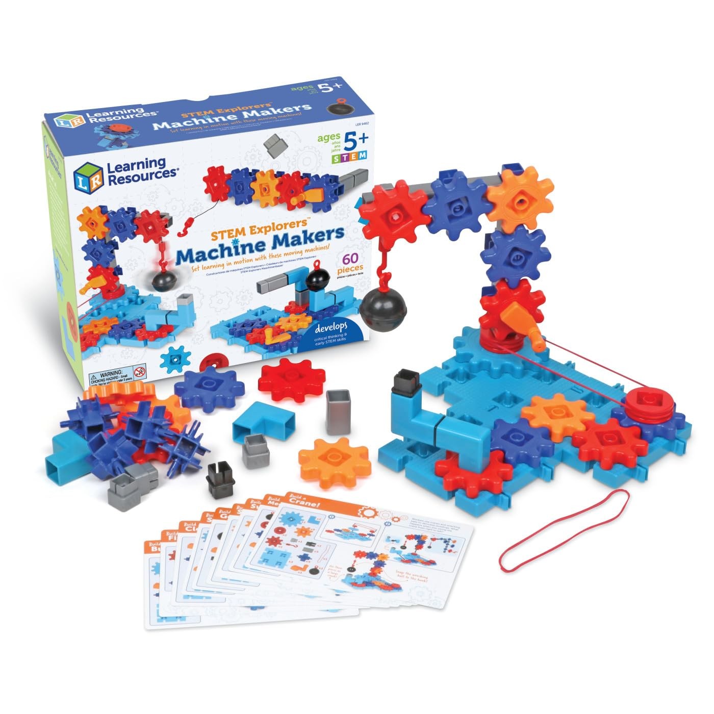 Learning Resources STEM Explorers™ Machine Makers – 60 Pièces, Dès 5 ans