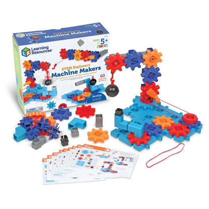 Learning Resources STEM Explorers™ Machine Makers – 60 Pièces, Dès 5 ans