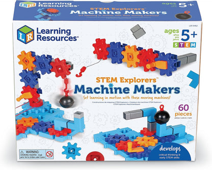 Learning Resources STEM Explorers™ Machine Makers – 60 Pièces, Dès 5 ans